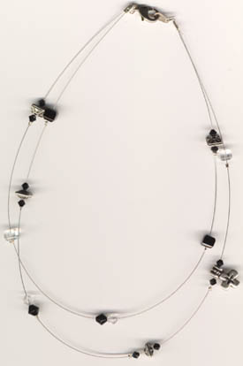 zwart zwevend ketting